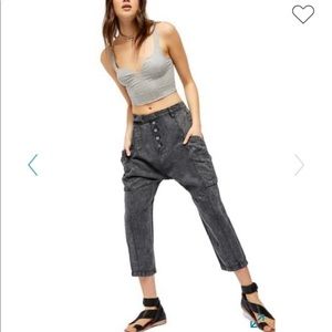 Free people washed out cargo pants